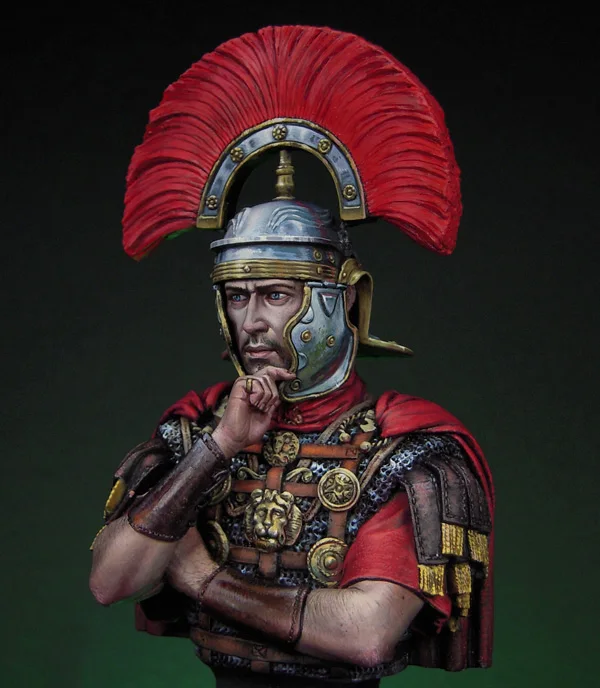 1/12 soldat romain buste avec manteau rouge buste jouet résine modèle Miniature Kit non assemblé non peint
