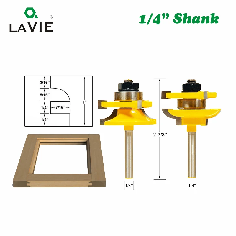 3 шт. 1/" хвостовик круглая в сечении направляющая& Stile НАБОР КОНЦЕВЫХ ФРЕЗ Cove выступающая филёнка нарезка; фрезеровка резак для дерева/Деревообрабатывающие инструменты