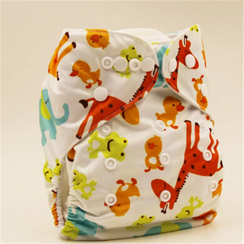

Retail Colorful Baby Diaper Washable Baby Pocket Nappy Cloth Reusable Diaper Inserts Cover Wrap Insert High Quality 3-15Kgs