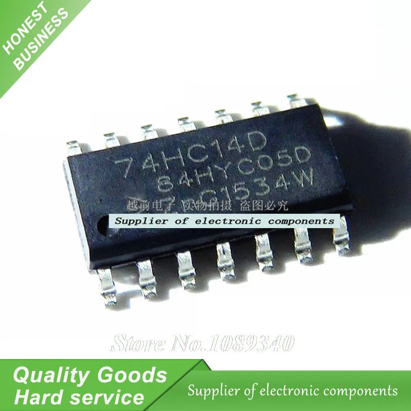 

20PCS 74HC14D 74HC14 SN74HC14D SOP14 Six Schmitt Trigger Inverter New Original