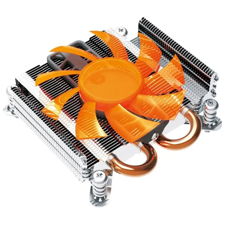 

PC Computer CPU Mute Cooler Cooling Quiet Silent Fans Blade Server Ultra-Thin Fluid Bearing Heatsink Radiator for Intel