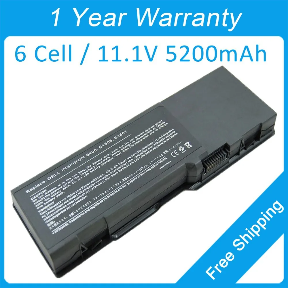 6 ячеечный Аккумулятор для ноутбука dell Inspiron 1501 6400 E1501 E1505 TD347 TD349 UD260 UD264 UD265 UD267 XU937 312