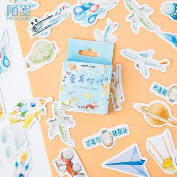 

46pcs/box Childlike innocence era DIY Sticker diary Photo album decoration stickers stationery School Office Supply