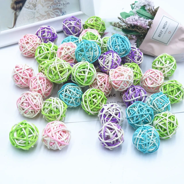 Rattan Balls Wicker Takraw Ornament Ball For Wedding Party
