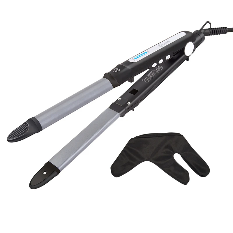 

HATTEKER 2 in 1 Hair Straightener Curling Iron Multifunctional Professional Women Hair Styling Curling Hair Tool HS-930