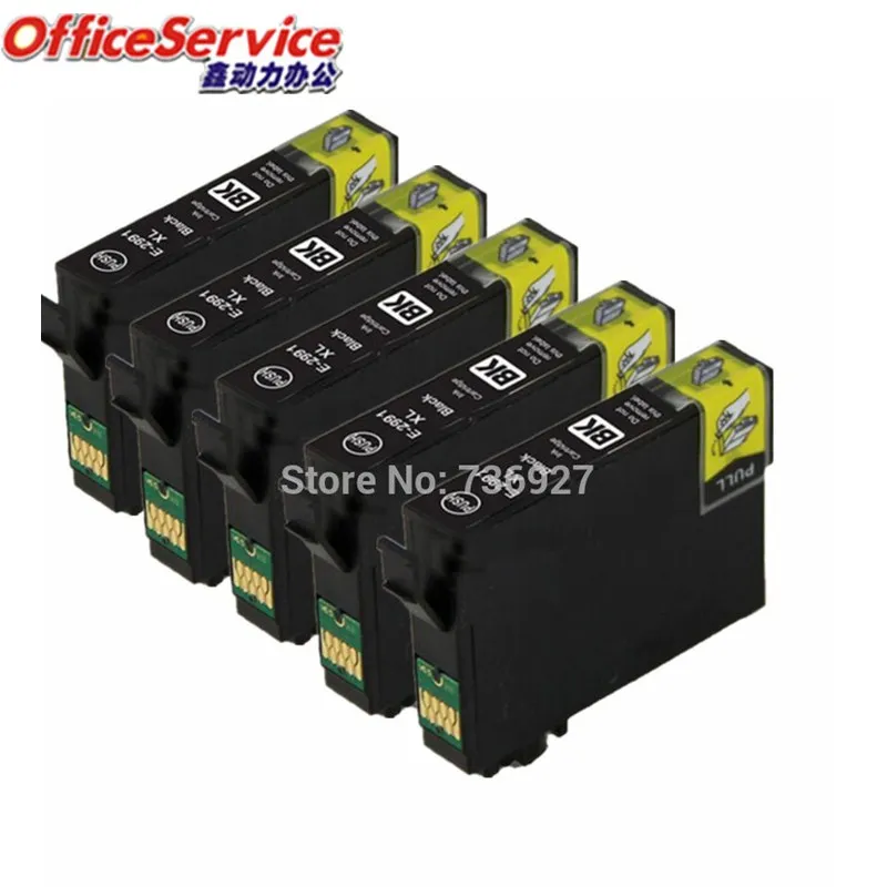 

5 Black 29xl T2991 Compatible ink Cartridge for Epson XP-432 XP-435 XP-442 XP-445 XP-452 XP-455 XP-235 XP-245 XP-247 printer