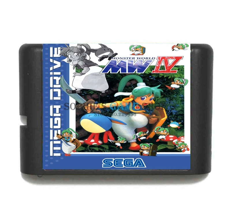 Monsterworld IV игра картридж новые 16 бит карточная игра для Sega Mega Drive/Genesis Системы