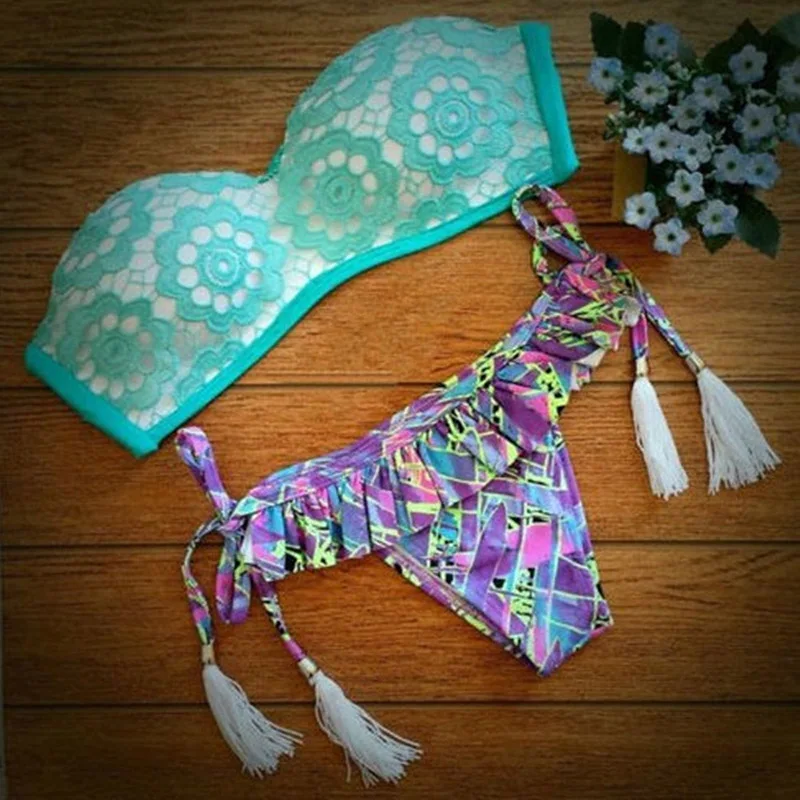 

Sexy Bikini Set Swimwear Women Swimsuit Bathing Suit Multi-Style Print Bikini Set Push Up Summer Beachwear SCL494