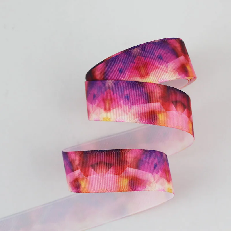 

Magic diamond printed grosgrain ribbon DIY handmade,Wedding decoration materials 16mm 22mm 25mm 38mm 57mm 75mm