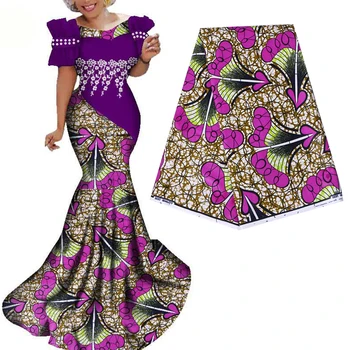 

New Arrival Ankara African Printing Wax Fabric Real 2020 Wax Fabric 100% Cotton Best Quality Sewing Material for Dress 6yards