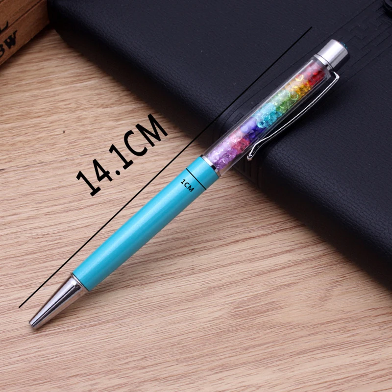 13-Colorful-Crystal-Ballpoint-Pen-Fashion-Creative-Stylus-for-Writing-Stationery-Office-School-Pen-Ballpen-Black (3)
