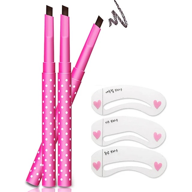 Best Offers Pro Women Lady Waterproof Brown Eyebrow Pencil Eye Brow Liner Pen Powder Makeup Tool with stencil 131-0226 Best Offers Pro Women Lady Waterproof Brown Eyebrow Pencil Eye Brow Liner Pen Powder Makeup Tool with stencil 131-0226