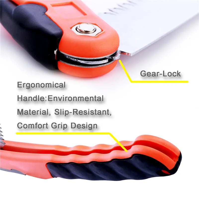 FIRMOR 7 Inch Portable SK5 Folding Saw Pruning Garden Gardening Tool Multifunctional Butterfly Knife Saw for Wood
