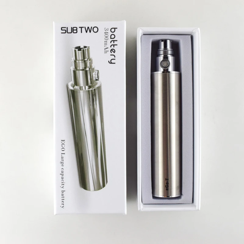 Preise UNTER ZWEI Hohe qualität 3400 mah batterie E Zigarette Batterie eGo Variabler Spannung 3,2 v 4,2 v elektronische Zigarette batterie ecig