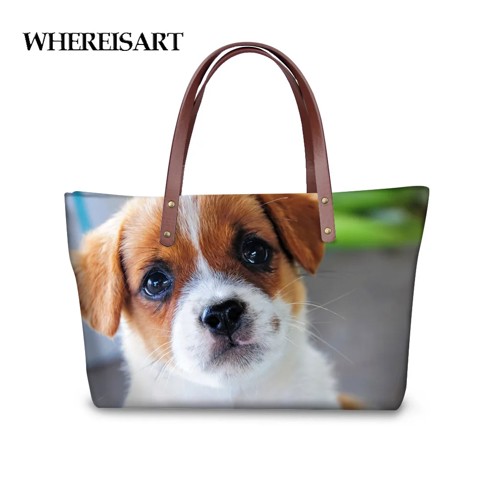 

FORUDESGISNS 3D Jack Russell Prints Women Handbag Large Woman Cross-body Bag For Ladies Bolsas Feminine Top-handle Bags Mujer
