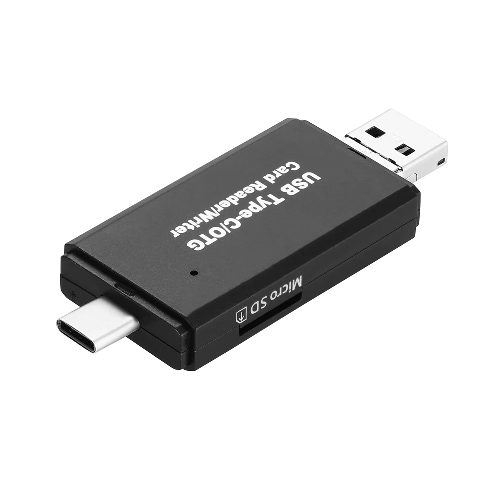 Распродажа USB-C type C/USB 2,0/Micro USB/OTG TF SD MMC кард-ридер для OTG телефона для Macbook для смартфонов ПК оптом