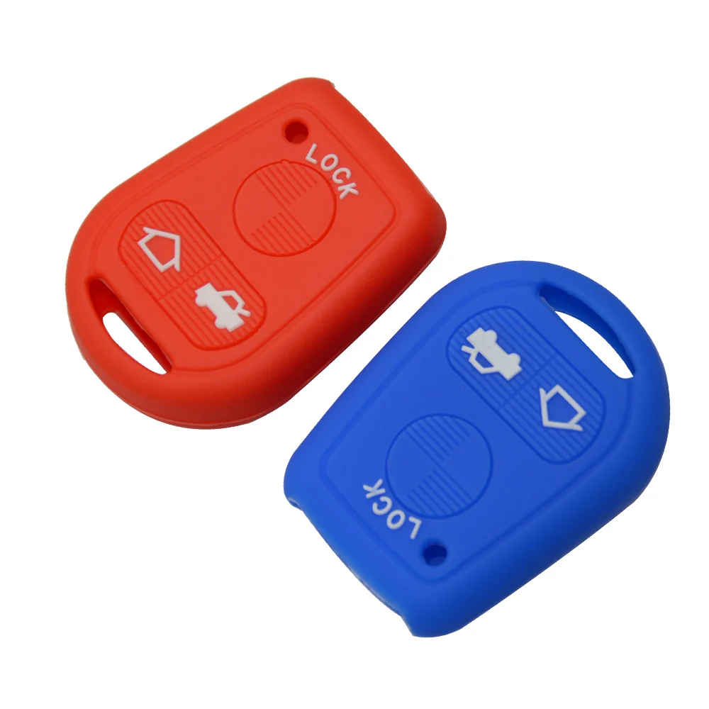 Newest Silicone Key Cover Case Fob For BMW E31 E32 E34 E36 E38 E39 E46 Z3 3Button Remote Car Key Shell For Old BMW Free Shipping (5)