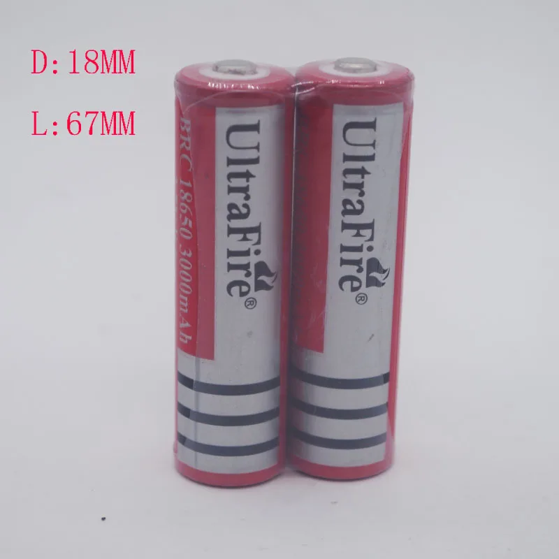 

18650 rechargeable lithium battery C8 flashlight high capacity 3000 Ma 3.7V BRC powe