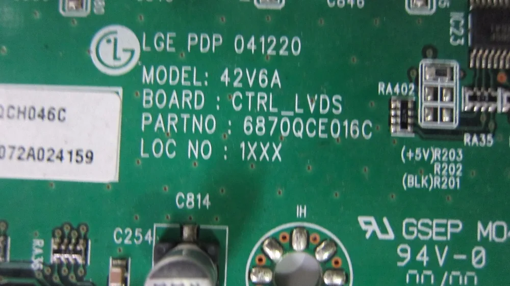 Оригинальный 6870QCE016C 6870QCE016A 6870QCE014B 6871QCH046C t con для 42V6A|t-con| |