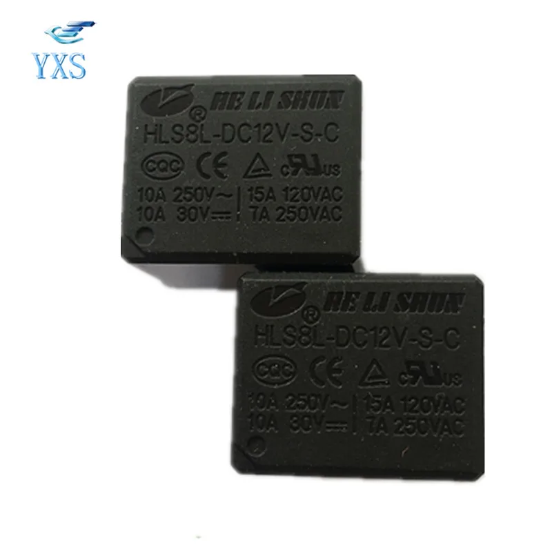 

10PCS/LOT HLS8L-DC12V-S-C 10A 12V Relay T73-1C-12V Relay HLS8L-12V-S-C 5Pin
