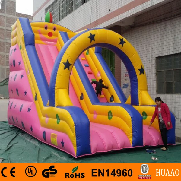 

Free shipping commercial giant inflatable slide for sale