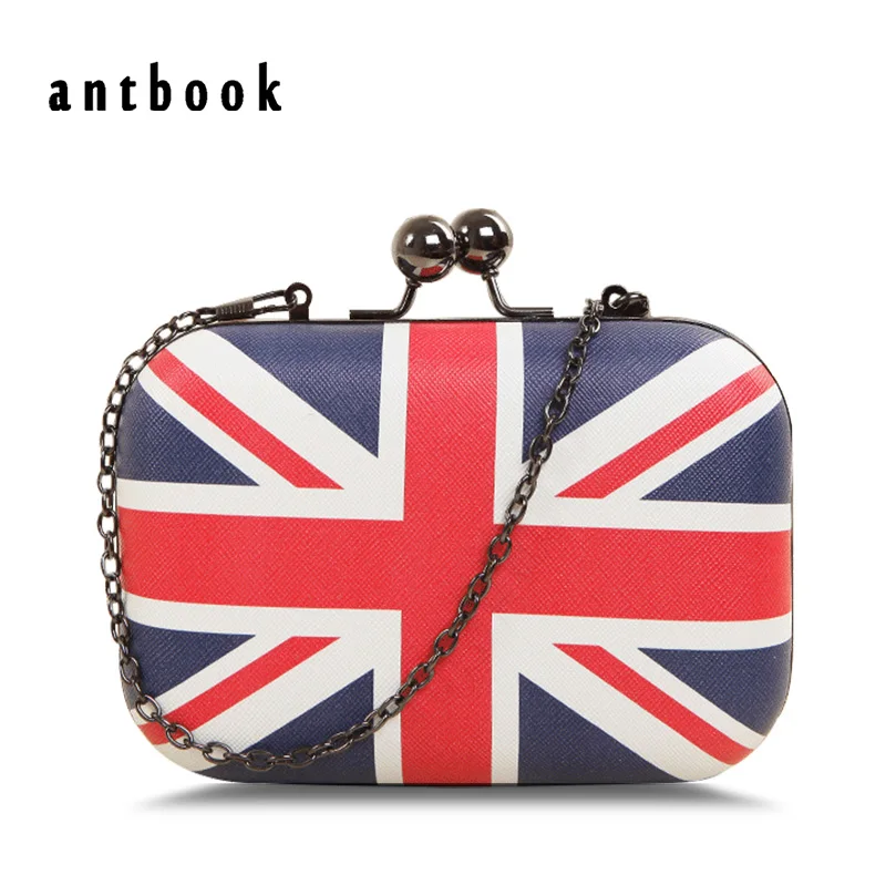

Freeship New 2017 Fashion Uk England Flag Printing Women Clutch / Vintage Messenger Bag Shoulder Bag / Pu Leather Handbags Bolsa