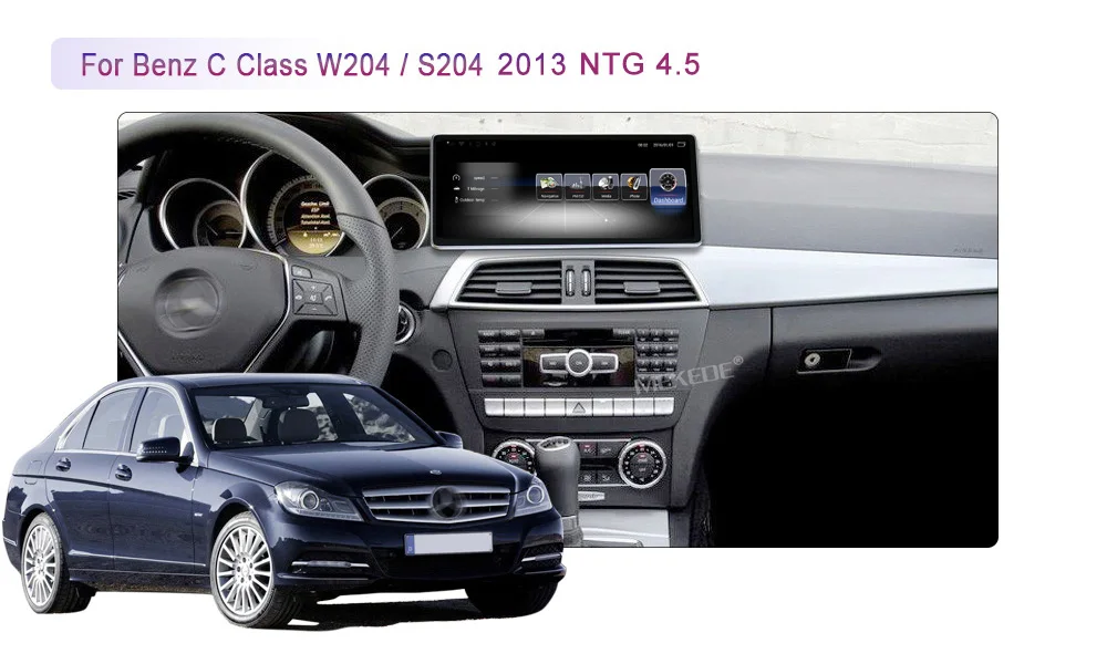 Для Benz C-Class W204 S204 2011-2013 автомобильный Радио gps навигация мультимедийный плеер с Android 4G LTE WiFi Bluetooth RDS carplay