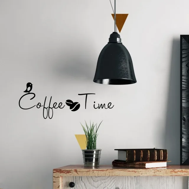 Special Price Creative Bird Coffee Time Vinyl Quote Wall Sticker Dining Room Art Decals Various Colors are Available Special Price Creative Bird Coffee Time Vinyl Quote Wall Sticker Dining Room Art Decals Various Colors are Available