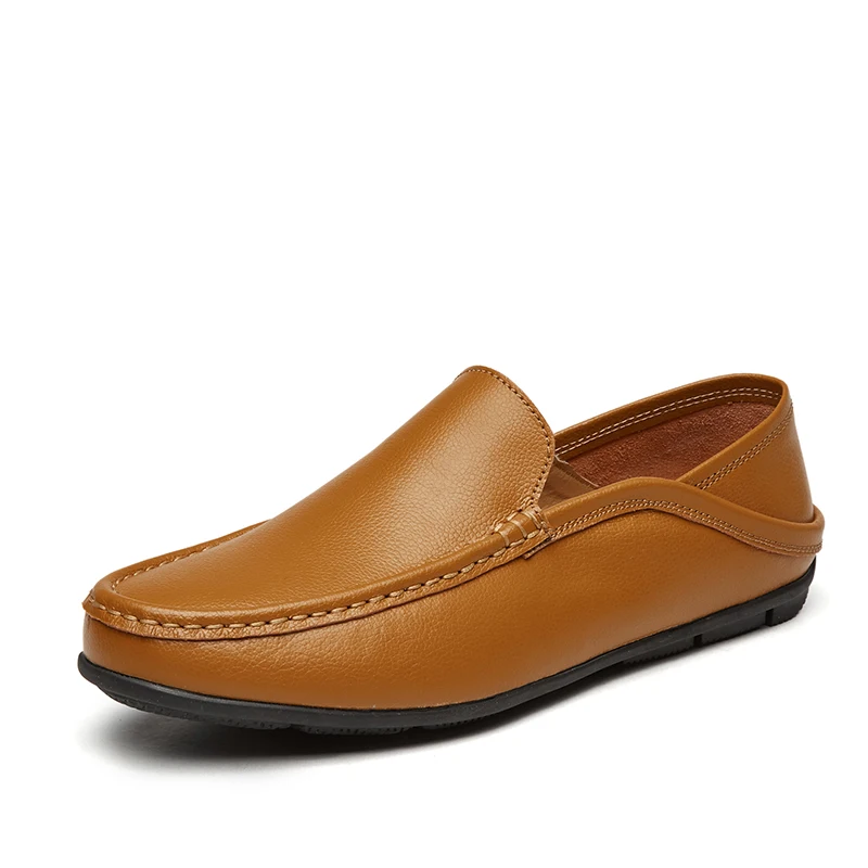 

Men Casual Shoes 2018 Fashion Men Shoes Leather Men Loafers Moccasins Slip On Men's Flats Loafers Male Dual-useShoes Viiike.com