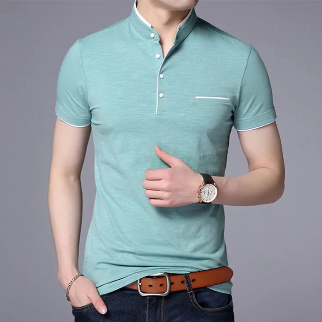 חולצת פולו גברים 4 כפתורים בצבעים לבחירה