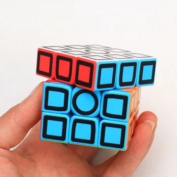 

ZCUBE Hollow Carbon Fiber 3x3x3 Speed Puzzle Cube Sticker Toy Magic Cube Children Learning Education Toys for Kids Cubo