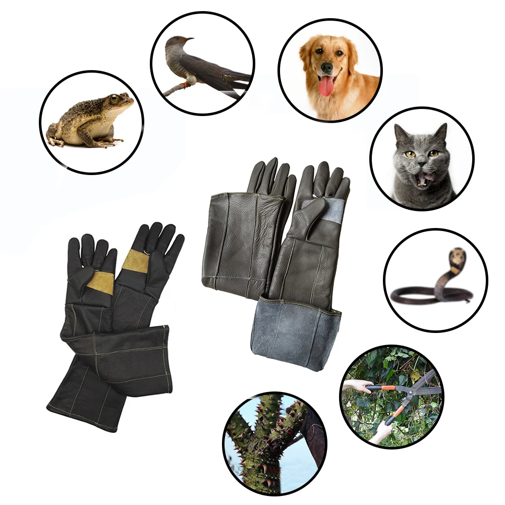 Перчатки для домашних животных рабочие перчатки Усиленная кожа антиукус защитные перчатки для кошки собаки и садоводства рабочие перчатки