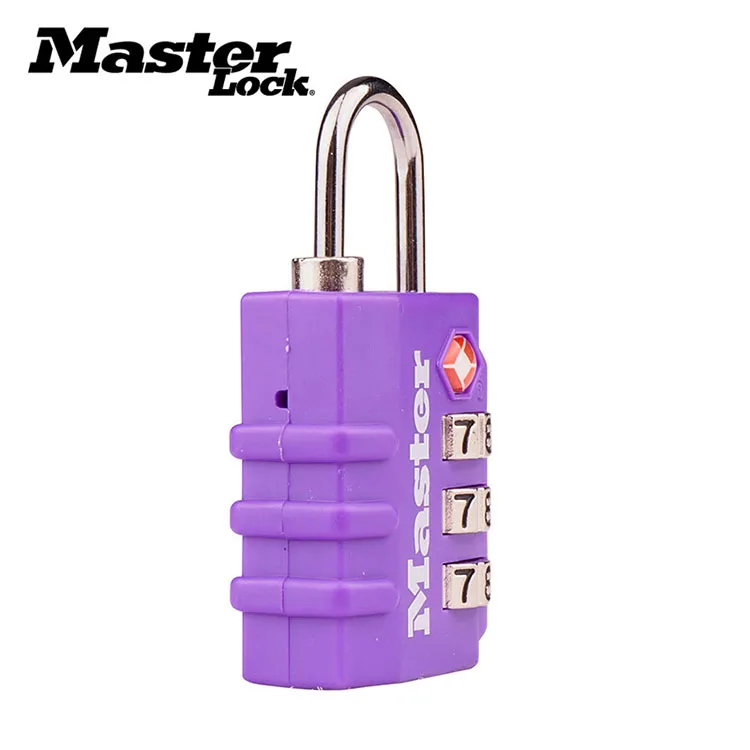 Master Lock TSA Luggage Strap Locks Digit Plastic Alloy Password Customs Luggage Padlocks Combination Suitcase Padlock Travel (3)