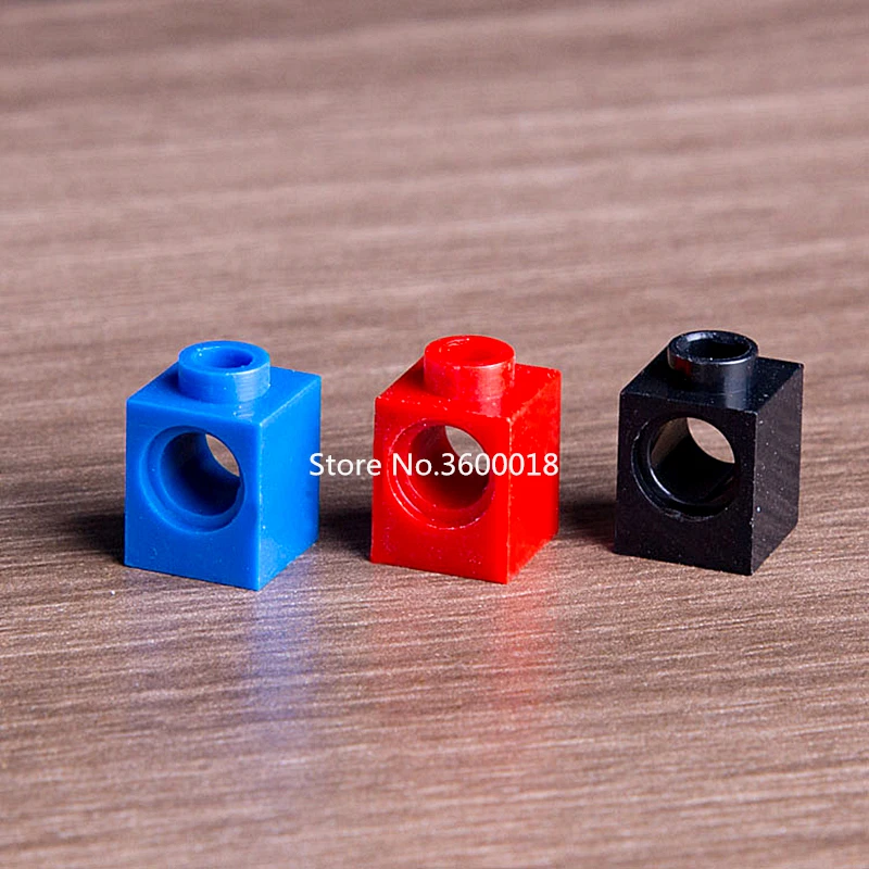 

50Pcs/lot DECOOL Technic Brick 1x1 with Holes Compatible legos 6541 MOC DIY bricks blocks parts