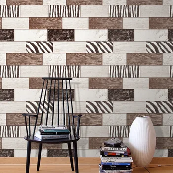 

10MX53CM Leopard Print Wallpaper Waterproof PVC Vinyl Tile Wall Papers For Living Room Bathroom Background Wall Papel De Parede