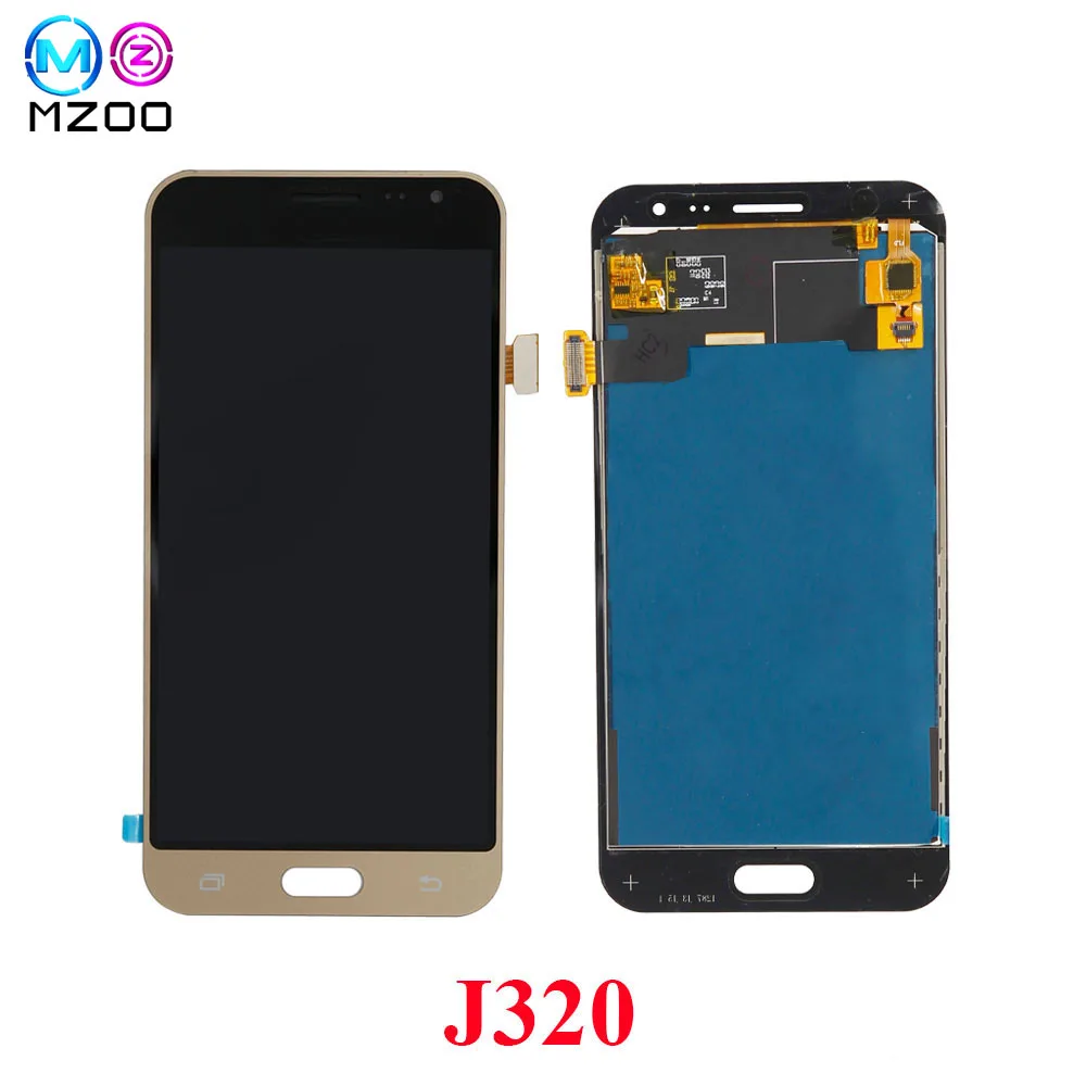 100% тестовый ЖК-дисплей для SAMSUNG GALAXY J3 2016 J320 J320F SM-J320F дисплей сенсорный экран панель