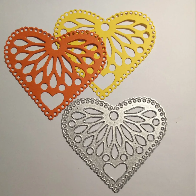 

Heart Clear Stamps Steel Embossing Craft Decoration Stencils Mold Folder Metal Cutting Dies New 2018 Scrapbooking Die