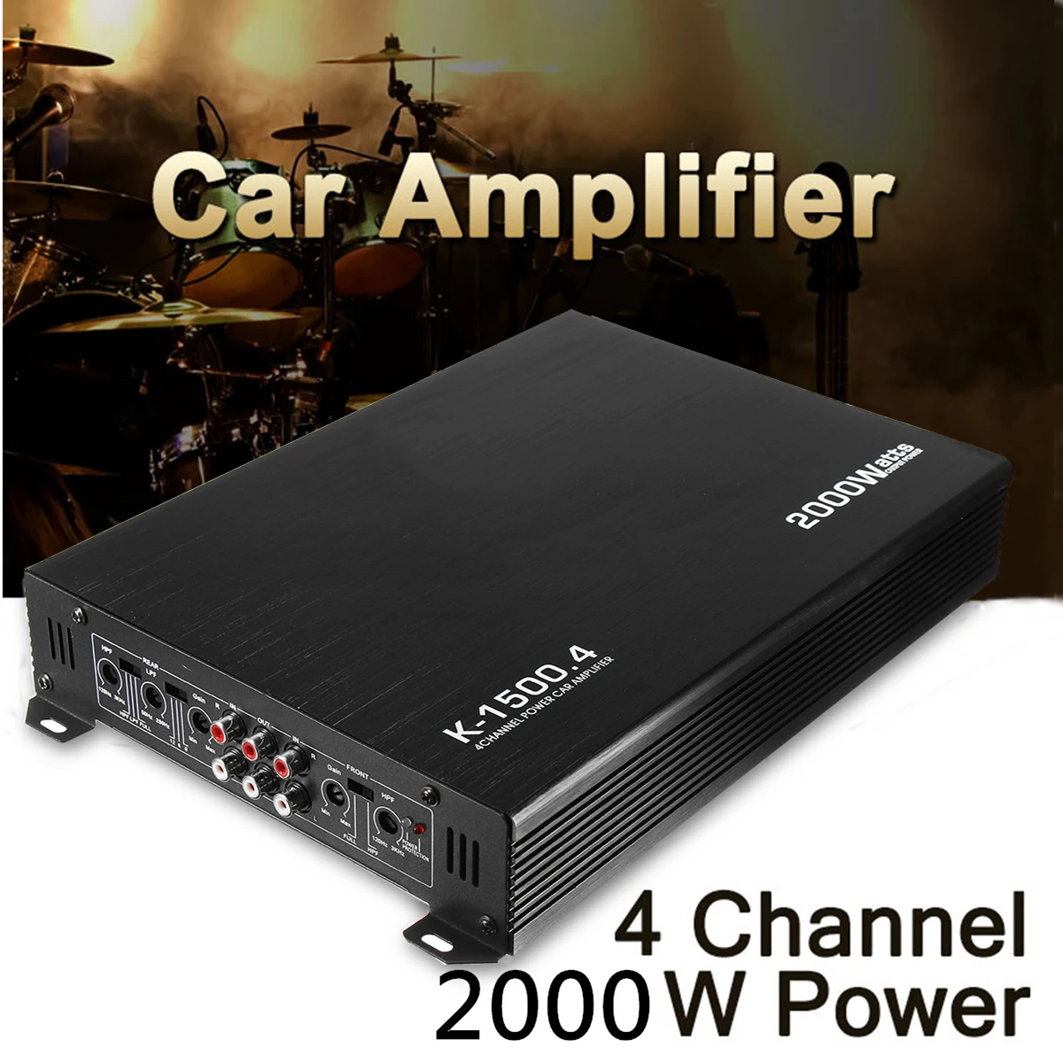 

2000 Watt 4 Channel Car Auto Audio Amplifier Power Stereo Amp Aluminum DC 12V Car Amplifier Car Sound Stereo