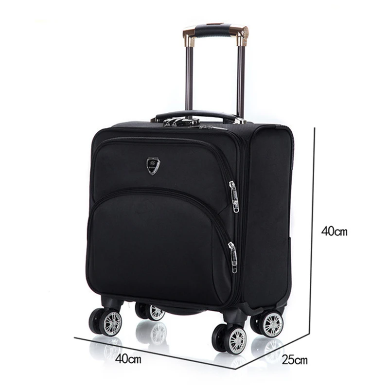 

Travel suitcase with wheels Rolling Luggage Spinner trolley case 18 inch boarding laptop bags Woman carry-on luggage travel bag