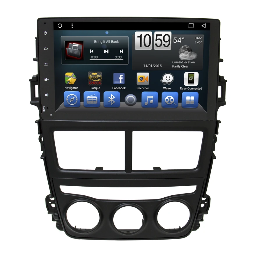 Excellent Navirider car dvd player for Toyota Vios 2018/Yaris (NO CAN) octa core android 8.1.0 car gps multimedia head unit stereo 0