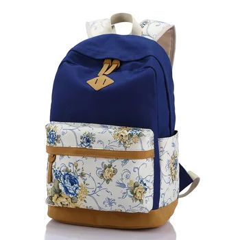 

Women Floral Backpack Printing Canvas Teenager School Bags Girls Backpacks Children Boys Schoolbag Female Bags Mochila BP0161