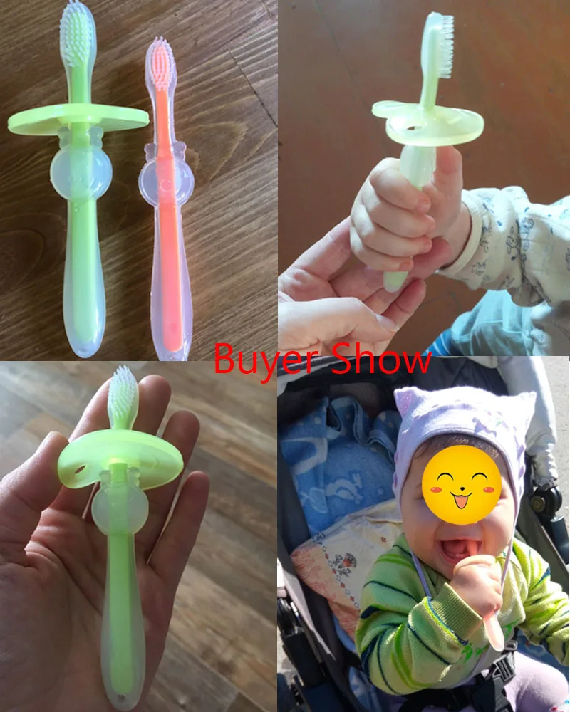 1 шт. силиконовые дети babyteether Training Зубные щётки для новорожденных зубные Уход за полостью рта Кисточки инструмент для Уход за младенцами