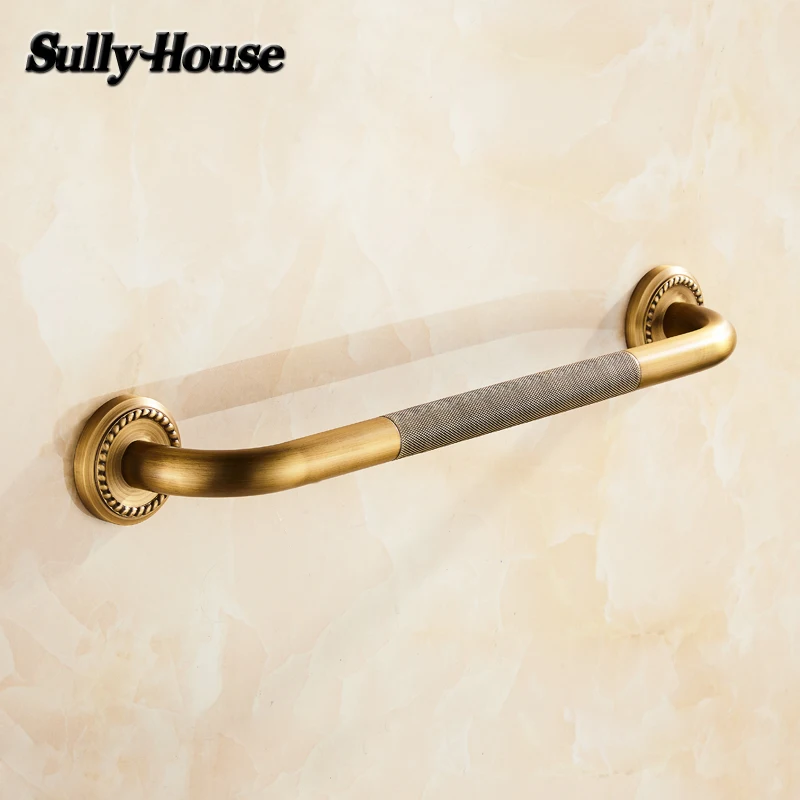 Античный латунный поручни для ванной комнаты Sully House туалета пожилых людей|disabled