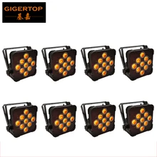 8XLOT 9x15 Вт RGBWA 5в1 беспроводные Уличные светодиодные DMX стандартные светильники Большой теплоотвод бесшумные вентиляторы тонкий корпус уплотненный размер свадебный свет завод