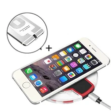 Qi Wireless Charger For iPhone 7 7Plus Fast Wireless Charging For iphone 6 6s Plus 5 5s se Charger Pad+Receiver Charging Adapter