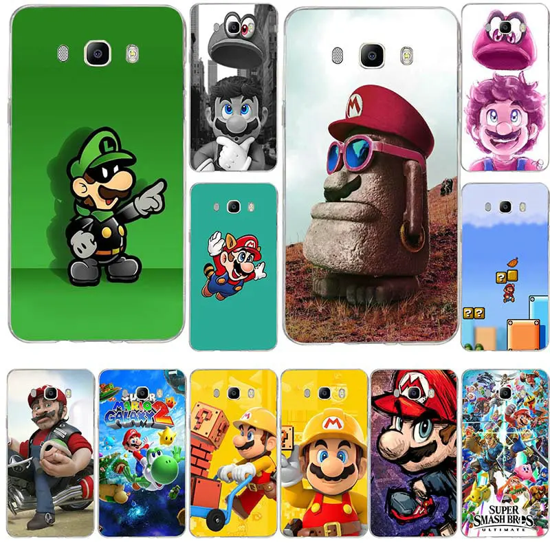 Soft Silicone TPU Mobile Phone Cases for Samsung Galaxy A3 A5 A7 J1 J2 J3 J5 J7 2016 2017 Coque Shell Hot Super Marios Strikes | Мобильные