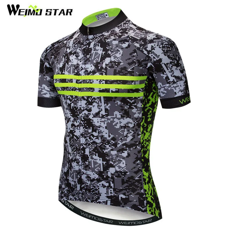 Weimostar бренд камуфляж Велоспорт Джерси рубашка Дорога MTB велосипед Джерси Мужская полиэстеровый велосипедный одежда лето скоростной спуск одежда
