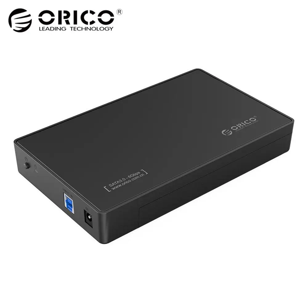 ORICO 3,5 дюймов HDD корпус чехол USB 3,0 5 Гбит/с для SATA поддержка UASP и 8 ТБ накопители для ноутбуков настольных ПК только с европейской вилкой