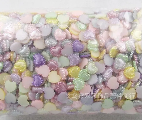 

Wholesale 1000pcs/bag mix colors ABS heart-shape pearl,DIY hair ornament accessories,card making & scrapbooking,DIY crafts