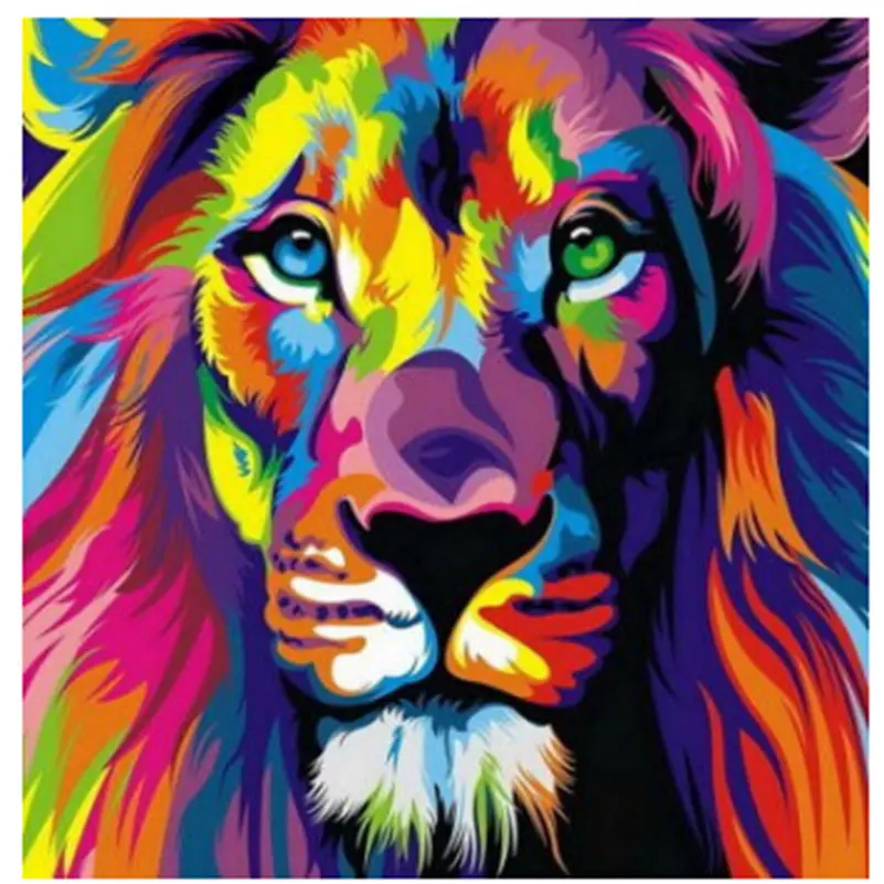 Kit Diamond Painting Leone 5D 30x40cm - Pittura Con Diamanti Per Adulti E Bambini, Full Drill - Foto 6